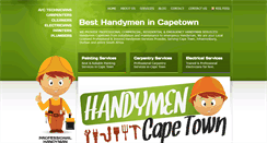 Desktop Screenshot of handymencapetown.com