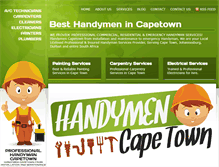 Tablet Screenshot of handymencapetown.com